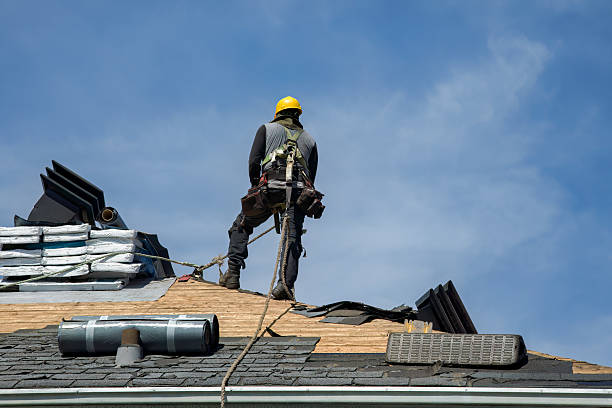 Professional Emergency Roof Repair technician working in Orrick, MO